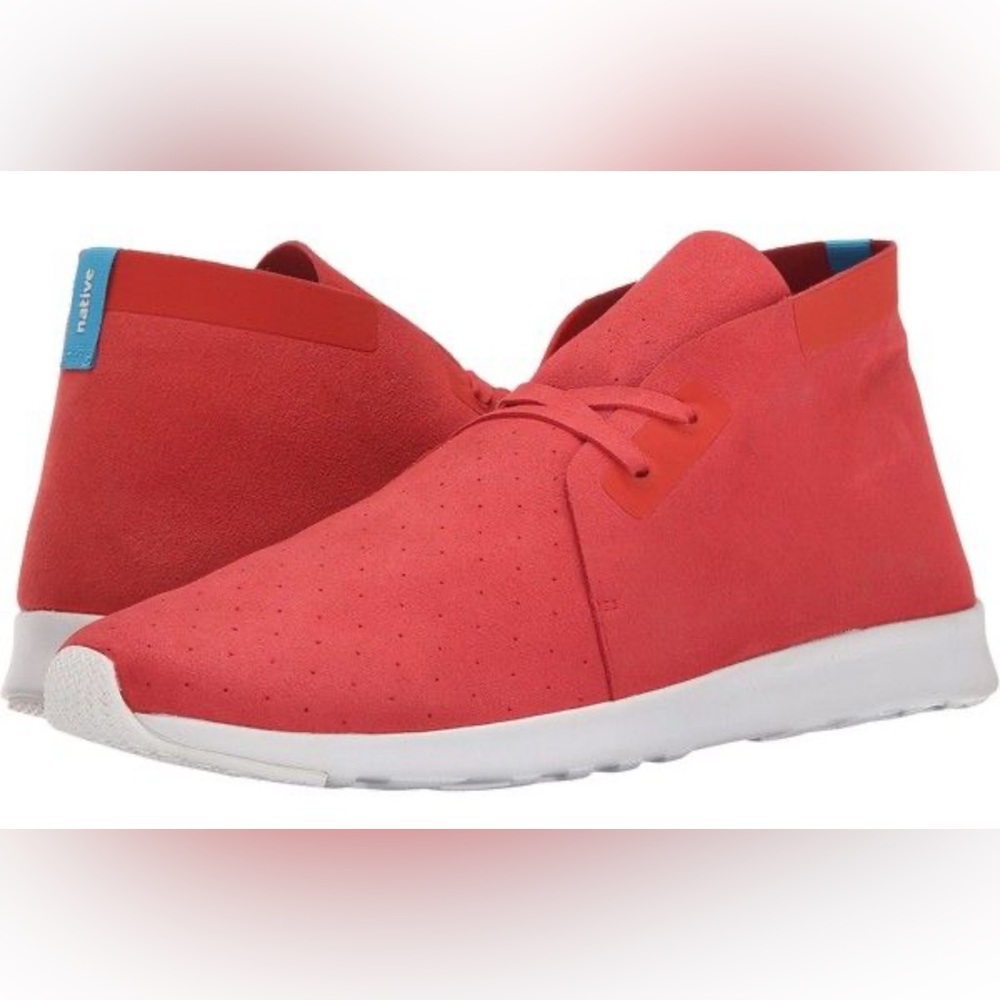 Native Men Apollo Chukka In Torch Red/Shell White… - image 1